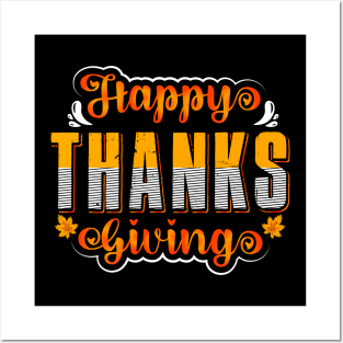 Happy Thanks Giving Posters and Art